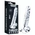 Lovetoy Flawless Clear - dildo med sugekop - 19 cm - gennemsigtig