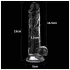 Lovetoy Flawless Clear - dildo med sugekop - 19 cm - gennemsigtig