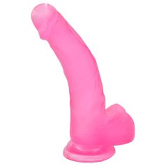 Lovetoy Jelly Studs - dildo med sugekop - 20 cm - pink