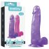 Lovetoy - dildo med sugekop - realistisk - 20cm lilla