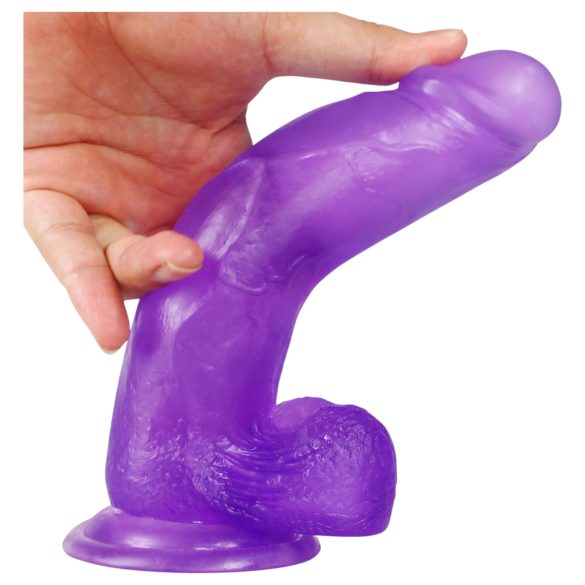 Lovetoy - dildo med sugekop - realistisk - 20cm lilla