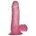 Lovetoy Jelly Studs - sugekop dildo - 15cm (pink)
