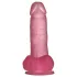 Lovetoy - dildo med sugekop - 15 cm - pink