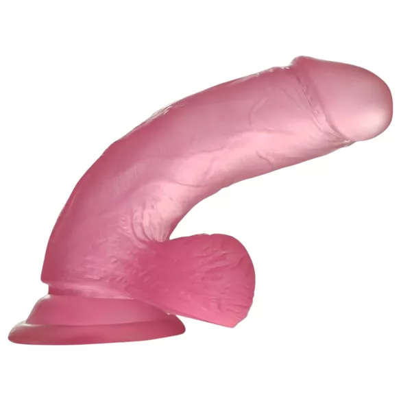 Lovetoy - dildo med sugekop - 15 cm - pink