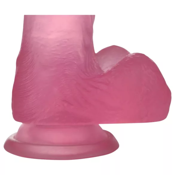 Lovetoy - dildo med sugekop - 15 cm - pink