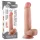 Lovetoy Sliding-Skin - realistisk dildo - dobbeltsjikt - 21cm - natur