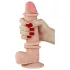 Lovetoy Sliding-Skin - realistisk dildo - dobbeltsjikt - 21cm - natur