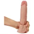 Lovetoy Sliding-Skin - realistisk dildo - dobbeltsjikt - 21cm - natur