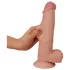 Lovetoy Sliding-Skin - realistisk dildo - dobbeltsjikt - 21cm - natur