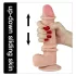Lovetoy Sliding-Skin - realistisk dildo - dobbeltsjikt - 21cm - natur
