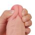 Lovetoy Sliding-Skin - dildo med dobbelt lag - 23cm - natur
