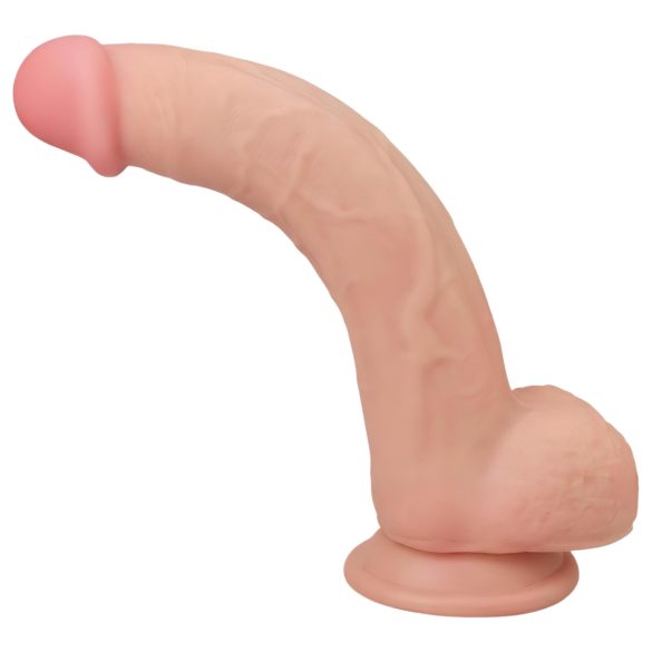 Lovetoy Sliding-Skin - dildo med dobbelt lag - 23cm - natur