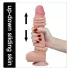Lovetoy Sliding-Skin - dildo med dobbelt lag - 23cm - natur