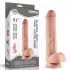 Lovetoy Sliding-Skin - dildo med dobbelt lag - 23cm - natur