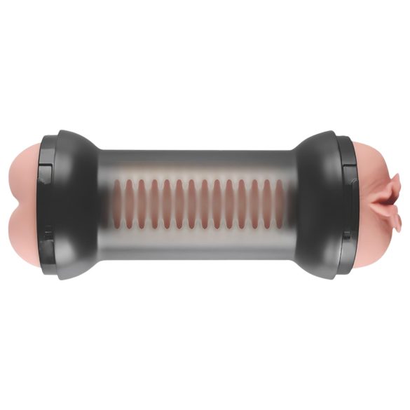 Lovetoy - masturbator til vagina og anus - naturfarve