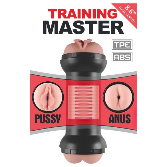 Lovetoy - masturbator til vagina og anus - naturfarve