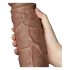 Lovetoy Chubby - Realistisk dildo med sugekop - 25 cm (naturlig)