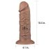 Lovetoy Chubby - Realistisk dildo med sugekop - 25 cm (naturlig)