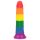Lovetoy Prider - realistisk dildo - 19 cm (regnbuefarvet)