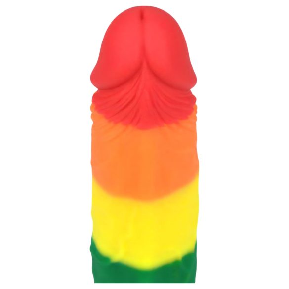 Lovetoy Prider - realistisk dildo - 19cm - regnbue