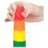 Lovetoy Prider - realistisk dildo - 19 cm (regnbuefarvet)
