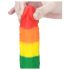 Lovetoy Prider - realistisk silikonedildo 19cm (regnbuefarvet)
