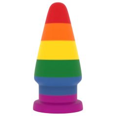Lovetoy Prider - analplug - stor størrelse - 15 cm regnbue