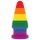 Lovetoy Prider - analplug - stor størrelse - 15 cm regnbue
