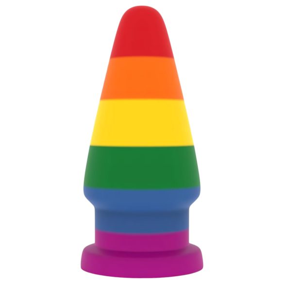 Lovetoy Prider - analplug - stor størrelse - 15 cm regnbue