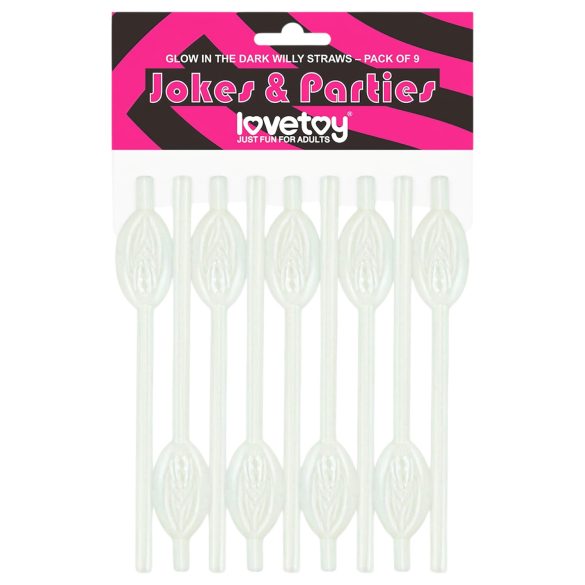 Lovetoy - lysende piksugerør (hvid)