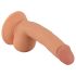 Mr. Rude - Suget dildos med kugler, 18cm (natur)