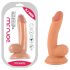 Mr. Rude - Suget dildos med kugler, 18cm (natur)
