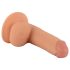 Mr. Rude - Suget dildos med kugler, 18cm (natur)