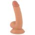 Mr. Rude - Suget dildos med kugler, 18cm (natur)