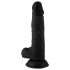 Mr. Rude - realistisk dildo med sugekop og testikler - 19cm - sort