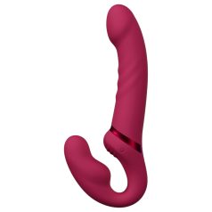 Lovense Lapis - strap-on vibrator uden sele - rød