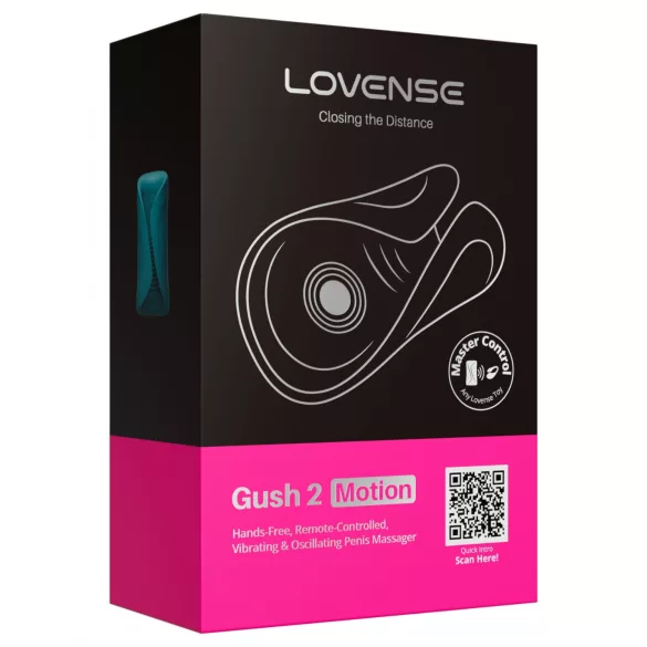 Lovense Gush 2 - App-styret penishovedvibrator (turkis)