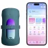Lovense Gush 2 - App-styret penishovedvibrator (turkis)