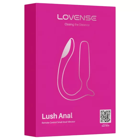 Lovense Lush Anal - App-styret analvibrator med LED - pink