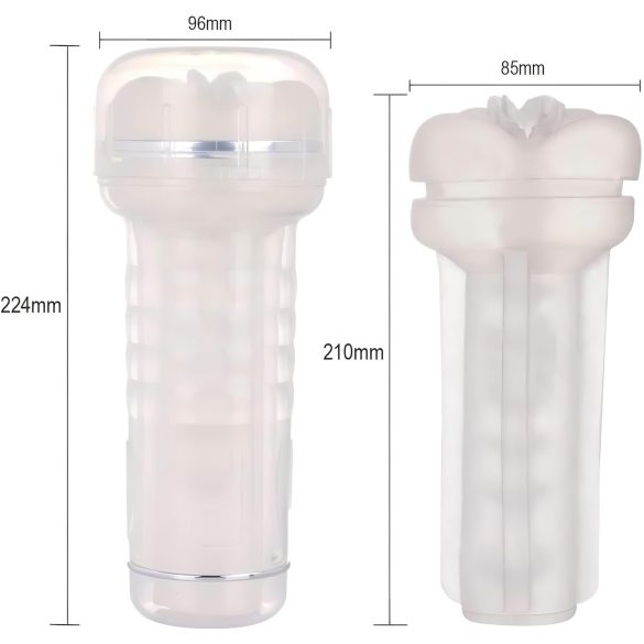 Tracy's Dog Crystal - realistisk kunstig vagina masturbator - gennemsigtig