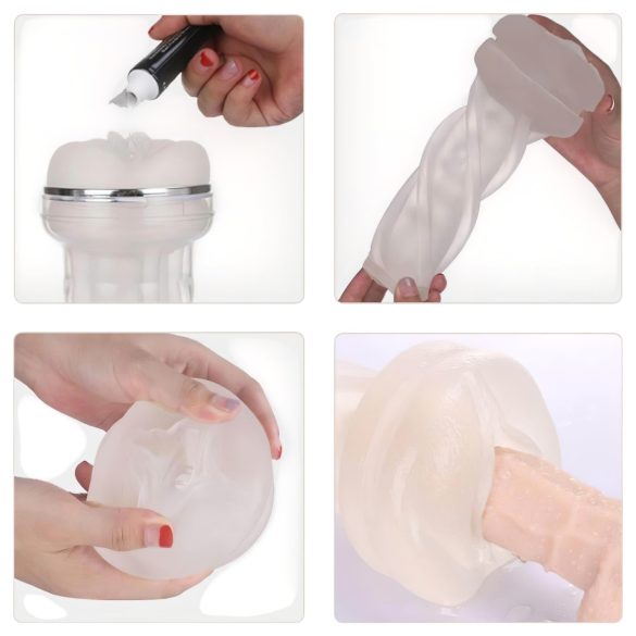 Tracy's Dog Crystal - realistisk kunstig vagina masturbator - gennemsigtig