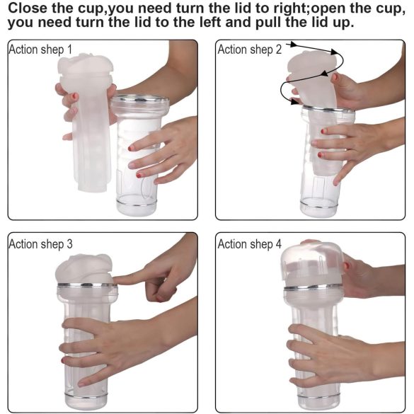 Tracy's Dog Crystal - realistisk kunstig vagina masturbator - gennemsigtig