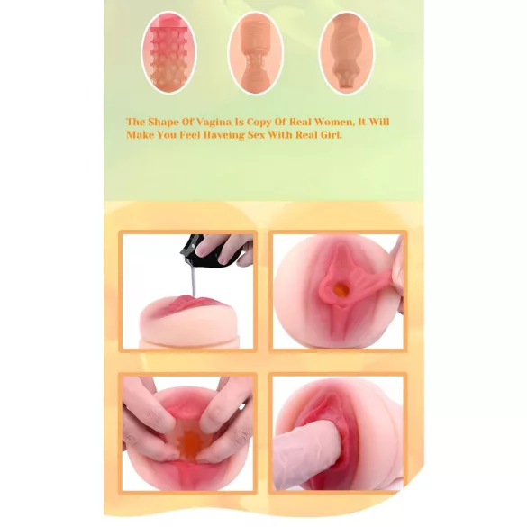 Tracy's Dog - masturbator - realistisk vagina - silikone sort/natur