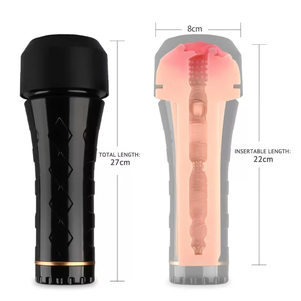 Tracy's Dog - masturbator - realistisk vagina - silikone sort/natur