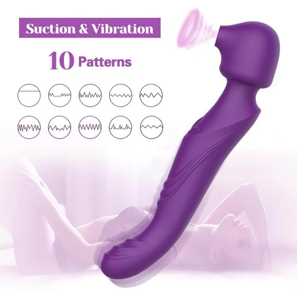 Tracy's Dog - wand vibrator - pulserende massage - silikone lilla