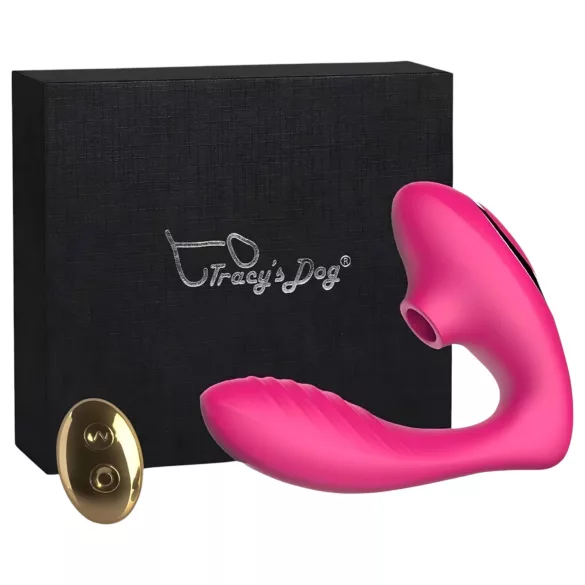 Tracy's Dog 2 - lufttryksvibrator og vibrator - 2i1 - pink