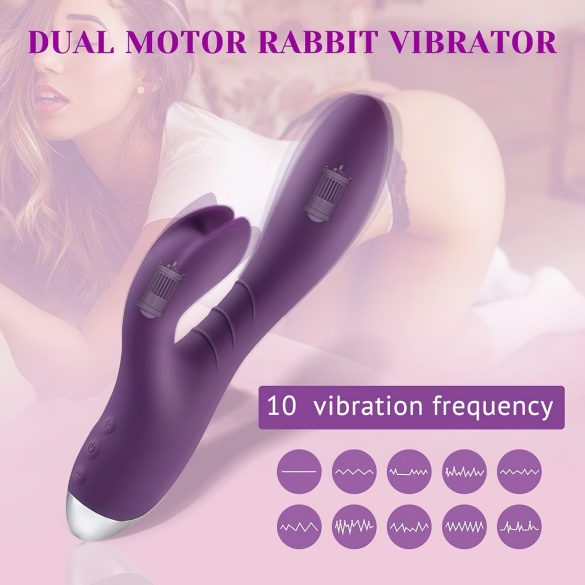 Tracy's Dog - rabbit vibrator med klitorisarm - vandtæt - lilla