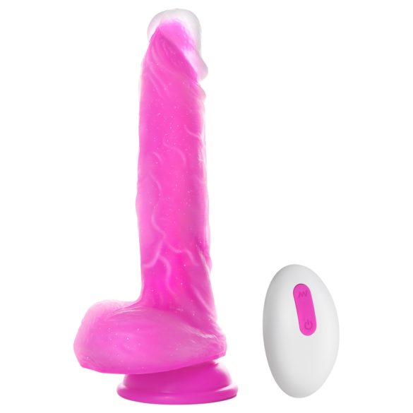 Tracy's Dog - realistisk dildo vibrator - 20 cm - pink