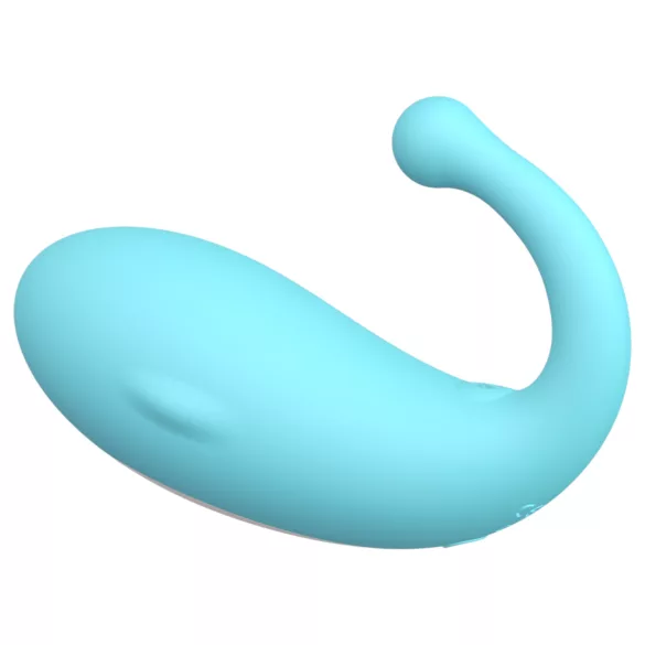 Leopard Whale - vibrerende æg - app-styret - genopladelig - blå