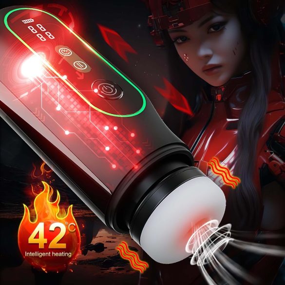 Leopard - elektrisk onanipumpe - op/ned bevægelse - sort